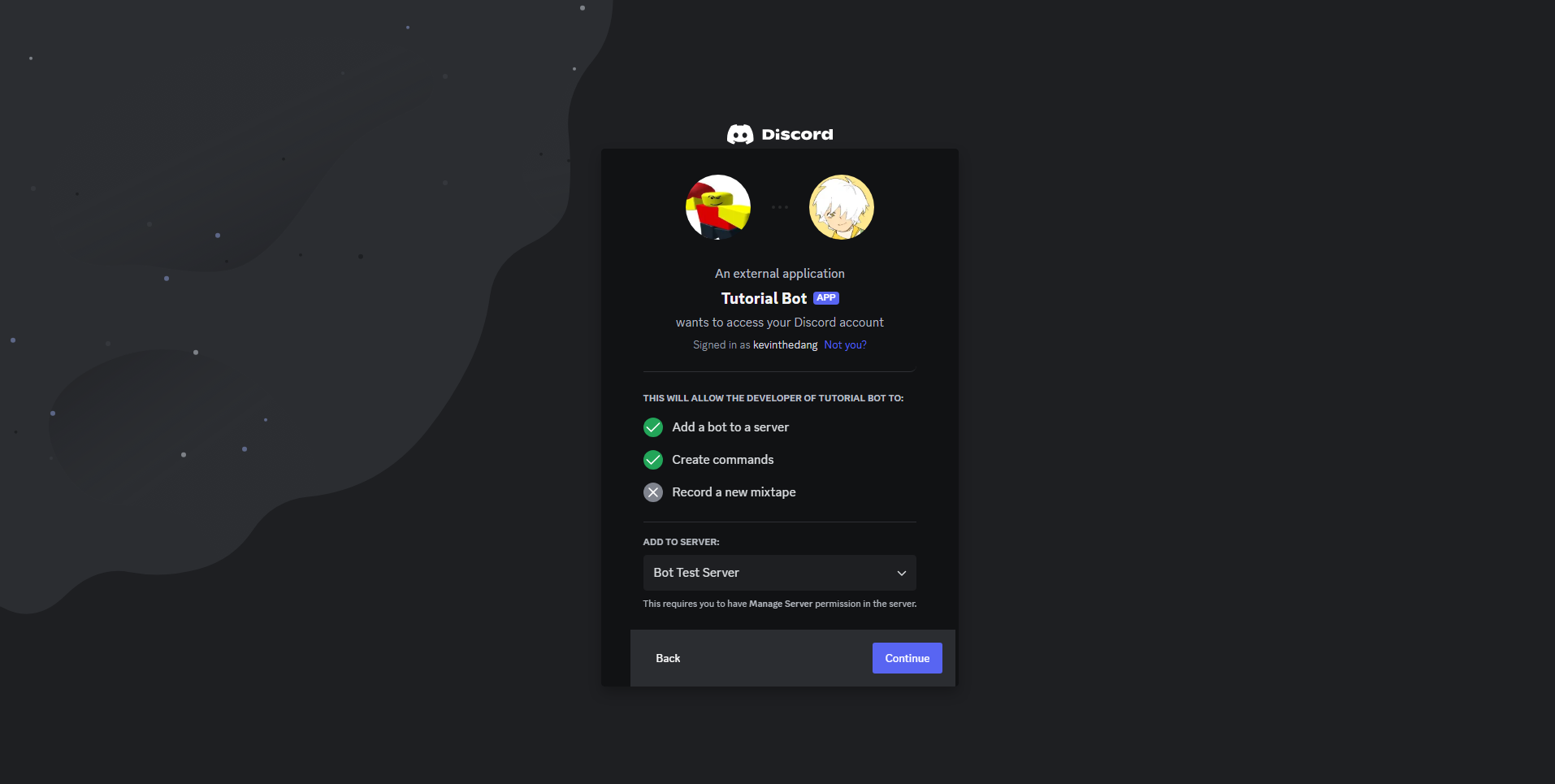 Server Invite Auth